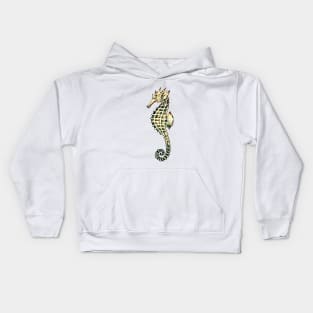 Seahorse drawing Kids Hoodie